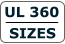 UL 360  SIZES