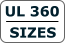 UL 360  SIZES