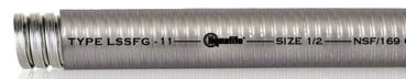 Type LSSFG Clear pharma grade liquid tight SS316 flexible conduit