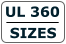 UL 360  SIZES