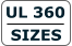 UL 360  SIZES